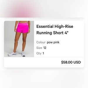 Pow Pink High-Rise Women’s Running Shorts